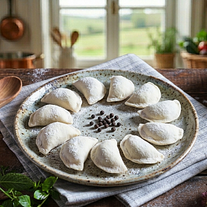 Вареники с картошкой и грибами (Домашняя готовая кулинария)