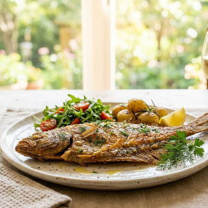 Камбала жареная (Домашняя готовая кулинария)