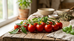 Помидоры черри на ветке